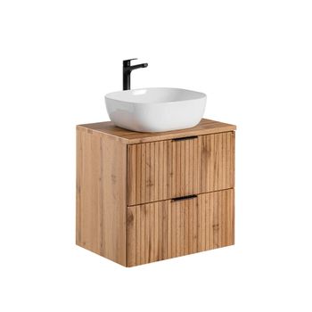 Mueble lavabo individual 60cm tableros de melamina y mdf madera
