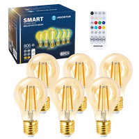 bombilla de filamento bluetooth mesh smart a60 con mando a distancia