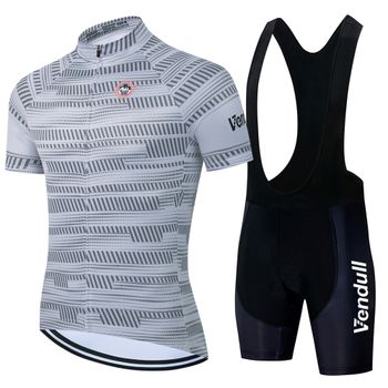 Ropa de ciclismo para hombre, pantalones cortos de ciclismo de manga corta, conjunto de tirantes, camiseta de ciclismo al aire libre Vendull, verano 2025