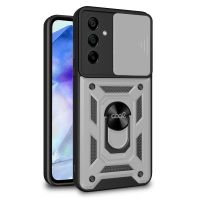 cool carcasa hard ring plata para samsung a556 galaxy a55 5g