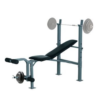 Bicicleta Estática Rolipo Banco De Pesas Ajustable, Banco De Musculación Multifuncional Con Respaldo Regulable En 4 Niveles Y Carga Máxima 300 Kg