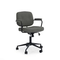 silla de escritorio en gris oscuro