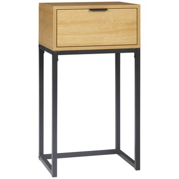 Mesa auxiliar 40x30x76 cm madera natural