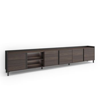 Mueble Tv, Televisión, Muebles De Salón, Almacenaje, 309x61x35 Cm, Para Tv Hasta 80