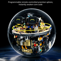 nuevo robot de programacion de ciencia ficcion bloques de construccion mecanicos bola electrica juguete educativo de rompecabezas para ninos regalo de cumpleanos para ninos