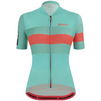Santini Womens Eco Sleek Bengal Jersey - L - Aqua
