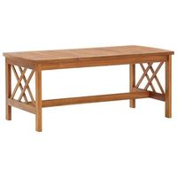 mesa de centro de madera maciza de acacia 102x50x43 cm vidaxl