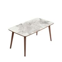 mesa baja de madera luci 100 x 53 x 45 cm - blanca