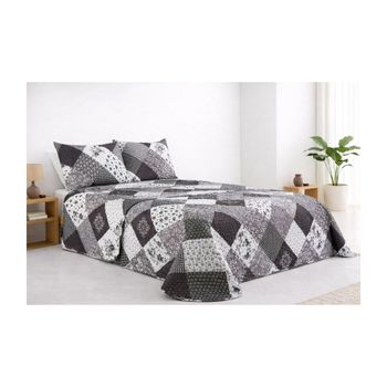 Colcha Bouti Estampado para Verano y Entretiempo, Colcha para Cama 100% Poliester, Colcha Cubre Cama para Cama 90/105/135/150/180cm, Suave, Blanco con Funda de Cojin 45x70cm. ✅ Entrega en 48-72h