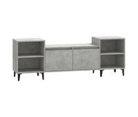 mueble para tv - mueble tv - mesa de tv madera contrachapada gris hormigon 160x35x55 cm
