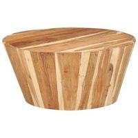mesa de centro de madera maciza de acacia o65x31 cm vidaxl
