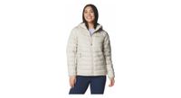 chaqueta con capucha columbia powder lite ii beige para mujer