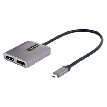 Adaptador USB-C a DisplayPort 1.4 Doble StarTech.com Hub MST 2 Monitores 5K 60Hz