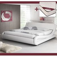 cama alessia color blanco 120x190cm con colchon pro nature