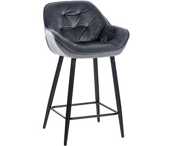 Taburete de bar gibson en tela o terciopelo 94x54x58 cm