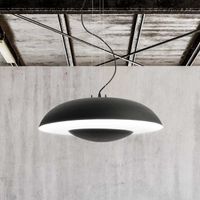 lampara de techo led vontre negro 36w