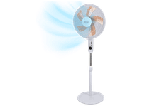 ventilador de pie - koenic ksf 405026 es rc stand fan 60 w mando a distancia 3 velocidades modos oscilacion temporizador hasta 75 h blanco