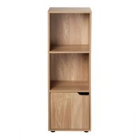 mueble 3 estantes con una puerta -