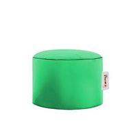 puf de jardin round verde