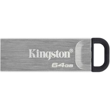 Kingston DataTraveler Kyson USB 3.2 Gen 1 (8GB / 16GB / 32GB / 64GB / 128GB / 256GB / 512GB) | Memoria USB con Carcasa Metálica | Alta Velocidad y Diseño sin Capuchón