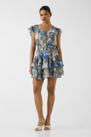 vestido mini estampado