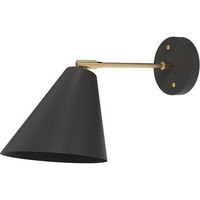 lampara aplique de pared - estilo escandinavo - livel  negro