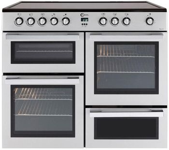 FLAVEL MLN10CRS Electric Ceramic Range Cooker - Silver & Chrome, Silver