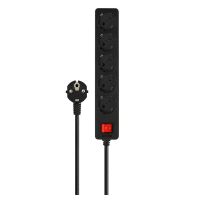 regleta savio lz-15 5 tomas schuko con interruptor y cable 5 m