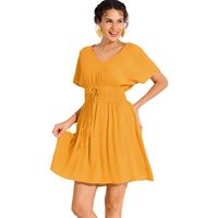 lisca vestidos karpathos vestido de playa manga corta cheek para mujer