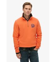 superdry para hombre m2014475a sudadera neon half zip track naranja s casual algodon