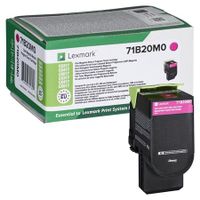 lexmark 71b20m0 magenta original return program toner cartridge