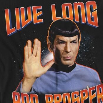 Star Trek Camiseta manga larga Original Live Long and Prosper para mujer