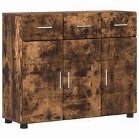 aparador florin 885 x 305 x 73 cm roble ahumado vidaxl