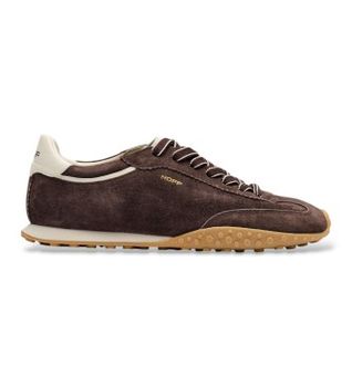 HOFF para hombre. 22661420 Zapatillas de Piel Bridge Fl marrón oscuro (46), Plano, Cordones, Casual