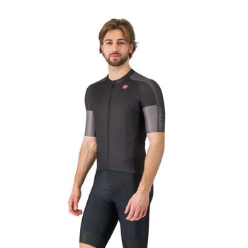 Maillot Castelli Entrata 6 Negro Gris, Talla S