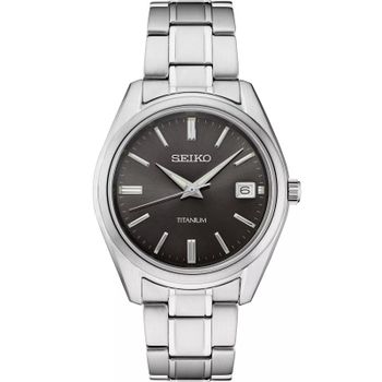 reloj clásico hombre Titanio Seiko NeoClassic Titanium SUR375P1 40.2mm 100m WR cristal de zafiro caja y correa de titanio