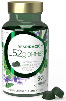 Lehning L52 Gommes Respiración 90 Caramelos de Goma