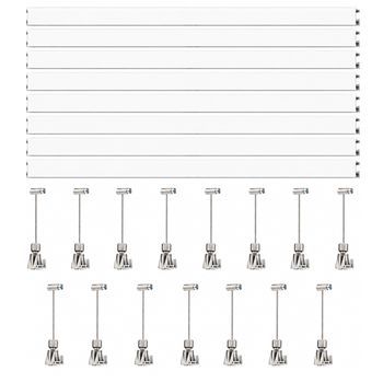 Colgar Cuadros Sin Agujeros Pack Sistema Modular Eurohang Guías Aluminio 150 Cm Cable Acero Variantes Automático Blanco O Plata Mate 6 9 12 Metros