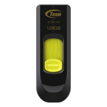Memoria USB Team Group TMUC145128G 128GB USB 3.2 Gen 1 Slide Negro Amarillo