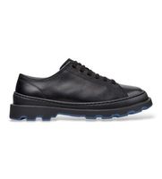camper para mujer k201839-006 zapatos de piel de cordones brutus negro 36 plano casual