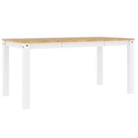 mesa de comedor panama madera maciza pino blanco 160x80x75 cm
