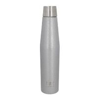 botella termica de 540 ml en acero inoxidable plateado