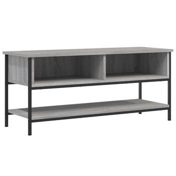 Mueble De Tv Madera Contrachapada Gris Sonoma 100x35x45 Cm
