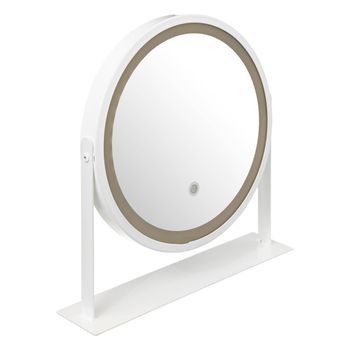 Espejo Pivotante Led Blanco Redondo
