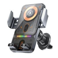 adaptador de cargador inalambrico de sujecion automatica f18 15wcarga super rapidasoporte para telefono de automovil p
