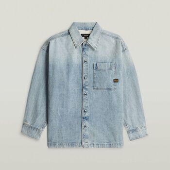 G-Star Raw Cazadora vaquera D23007-E352 BOXY FIT OVERSHIRT-H947 VINTAGE BORNITE para hombre