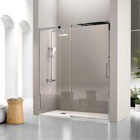 frontal de ducha  puerta corredera luka 160 cm sin lateral  fijo frontal izquierda