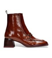 hispanitas para mujer hi243727 botines de piel rio marron 35 3 a 5cm cremallera casual