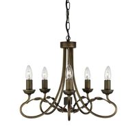 lampara de arana olivia 5 luces