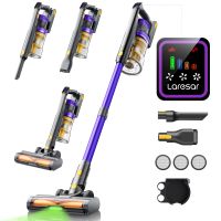 aspiradora inalambrica laresar x11 550w 55000pa de potencia de succion aspiradora de mano inteligente para el hogar recipiente para polvo 60 minutos de autonomia juego de 3 filtros